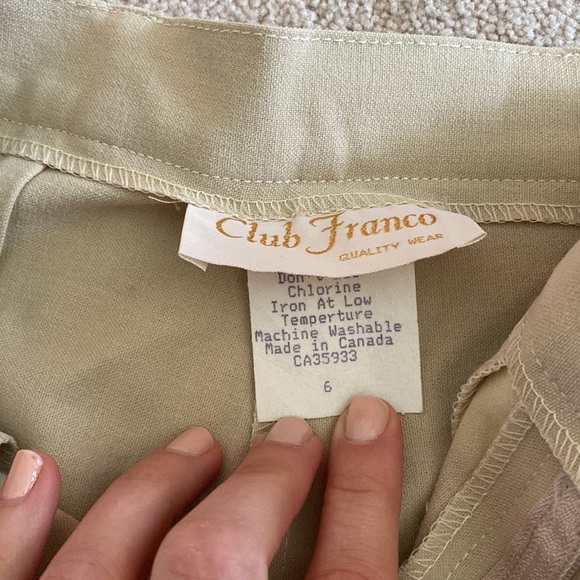 Tan split seam vintage trousers - Picture 2 of 4